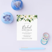 Floral Greenery Budget Bridal Luncheon Flyer (Enkel)