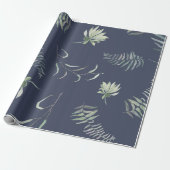 Floral Greenery Cadeaupapier (Uitgerold)