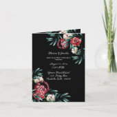 Floral Greenery Elegant Chic Script Name Wedding (Voorkant)