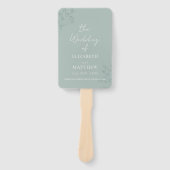 Floral Greenery Program Handwaaier (Voorkant)