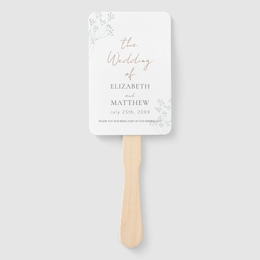 Floral Greenery Program Handwaaier (Voorkant)