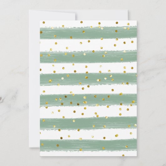 Floral Greenery Pumpkin baby shower Kaart (Achterkant)