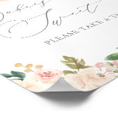 Floral Greenery Pumpkin Baby shower TreSign Poster (Hoek)