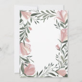 Floral Greenery Rehearsal Dinner Invitations Kaart (Achterkant)