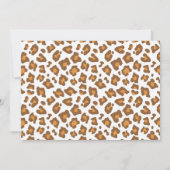 Floral Greenery Safari Baby shower Dank je wel Kaart (Achterkant)