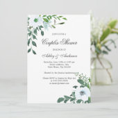 Floral Greenery Summer Couples Shower Kaart (Staand voorkant)