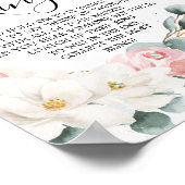 Floral Greenery Vrijgezellenfeest Ring Game Poster (Hoek)