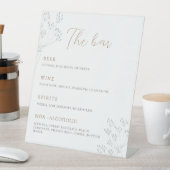 Floral Greenery Wedding Reclamebord Met Voetstuk (Insitu)