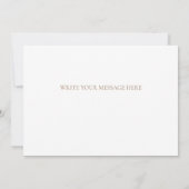 Floral Greenery Wedding Thank You Card Bedankkaart (Achterkant)