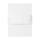 Floral Greenery Wedding Uitnodigingen Wikkel (Achterkant Voorbeeld)