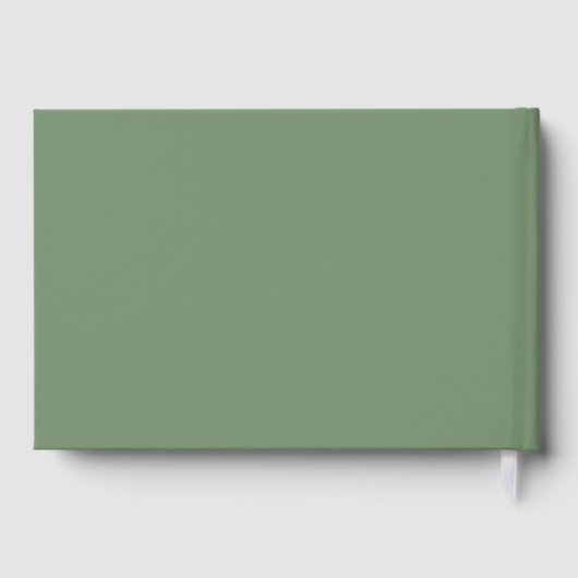 Floral Greenery White Roses Girl Baby shower Gastenboek (Achterkant)