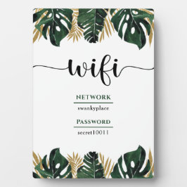 Floral Greenery Wifi Password Business Fotoplaat