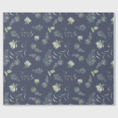 Floral Greenery Wrapping Paper Cadeaupapier (Vlak)