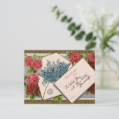  Floral Greeting Briefkaart (Staand voorkant)