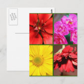 Floral Greeting Briefkaart (Voorkant / Achterkant)
