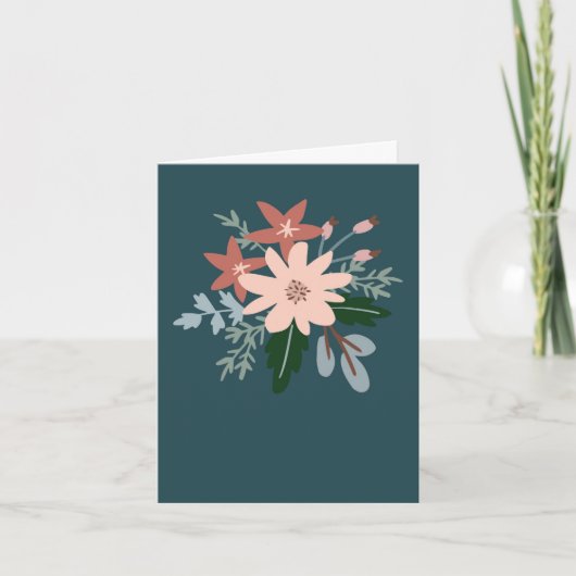 Floral greeting card kaart (Voorkant)