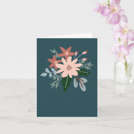 Floral greeting card kaart