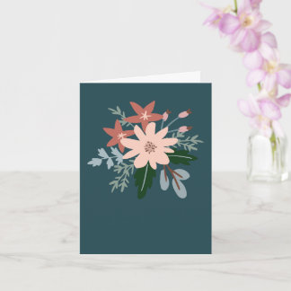 Floral greeting card kaart