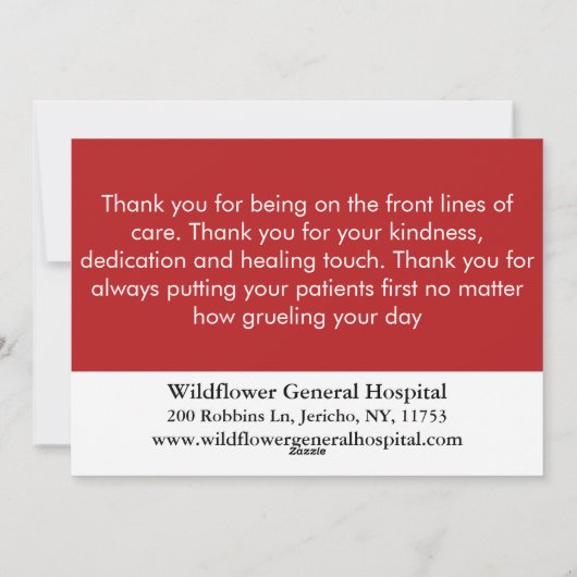 Floral Greeting Holiday, feestdag voor vrolijke fe Feestdagenkaart (Achterkant)