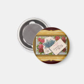  Floral Greeting Magneet (Voorkant / Achterkant)