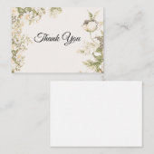  Floral-grens Notitiekaartje (Voorkant / Achterkant)