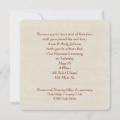 Floral-grens Vow Renewal Kaart (Achterkant)