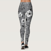 Floral Grey Leggings (Achterkant)