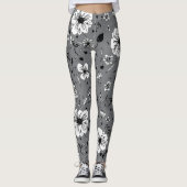 Floral Grey Leggings (Voorkant)