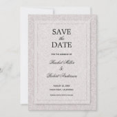 Floral Grey Lila Save The Date (Voorkant)