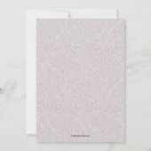 Floral Grey Lila Save The Date (Achterkant)