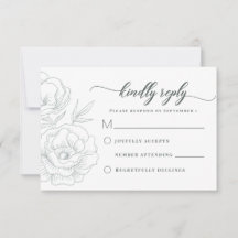 Floral Grey Modern Wedding