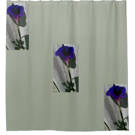 Floral Grey Shower Curtain Douchegordijn