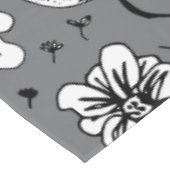 Floral Grey Tafelkleed (Gekanteld)