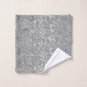 Floral Grey textuur Damask Bad Handdoek (Wasdoekje)
