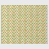  Floral groen en geel Jonquil patroon Cadeaupapier (Vlak)