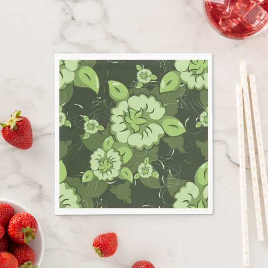 Floral Groenboek Napkins Servet (Insitu)