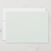 Floral, groene wensen voor Baby shower Kaart (Achterkant)