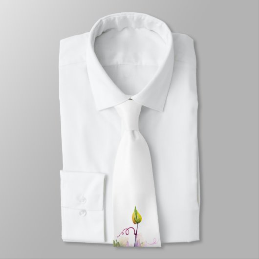 Floral Groomsmen Wedding Stropdas (Gebonden)