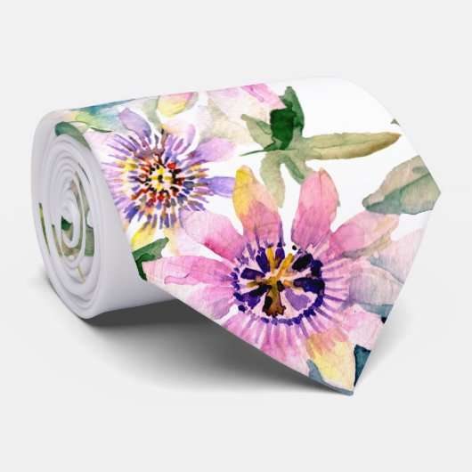 Floral Groomsmen Wedding Stropdas (Opgerold)