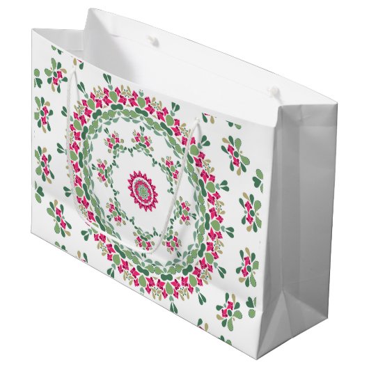 Floral Groot Cadeauzakje (Voorkant Gekanteld)