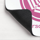 Floral Groove Mousepad, Magenta Muismat (Hoek)