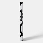 Floral Groovy Black and White Case-Mate iPhone Case (Achterkant / Links)