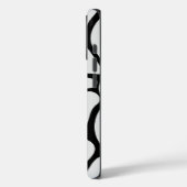 Floral Groovy Black and White Case-Mate iPhone Case (Achterkant / Links)