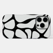 Floral Groovy Black and White Case-Mate iPhone Case (Achterkant (horizontaal))