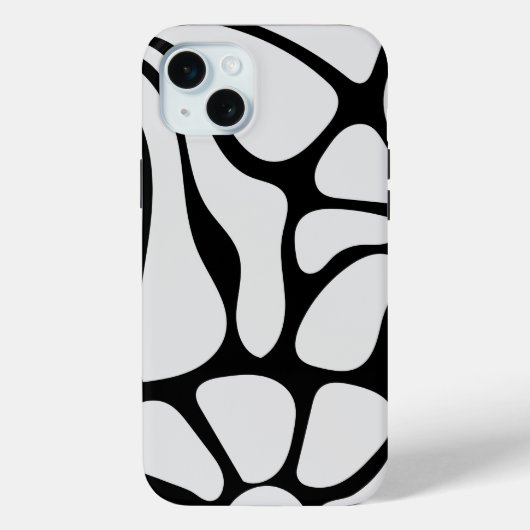 Floral Groovy Black and White Case-Mate iPhone Case (Achterkant)