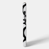 Floral Groovy Black and White Case-Mate iPhone Case (Achterkant / Links)