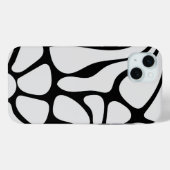 Floral Groovy Black and White Case-Mate iPhone Case (Achterkant (horizontaal))