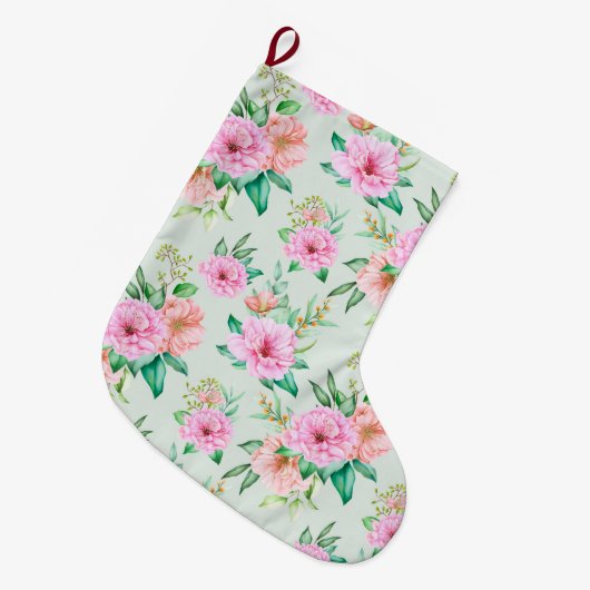 Floral Grote Kerstsok (Voorkant (Hangend))