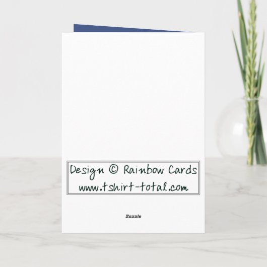 Floral Grunge Bedankt (Achterkant)