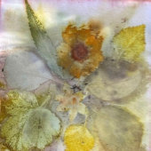Floral Grunge Muted Autumn Leaves Design Tissuepapier